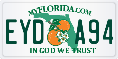 FL license plate EYDA94