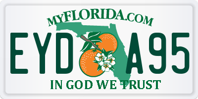 FL license plate EYDA95