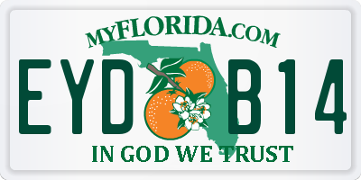 FL license plate EYDB14