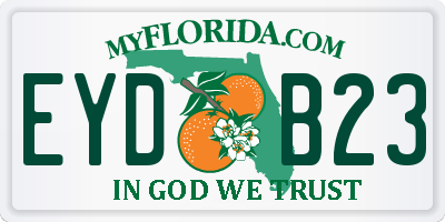 FL license plate EYDB23