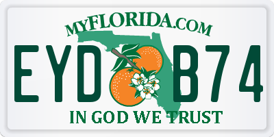 FL license plate EYDB74