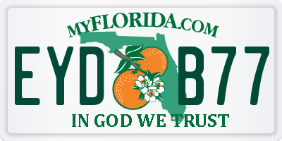 FL license plate EYDB77