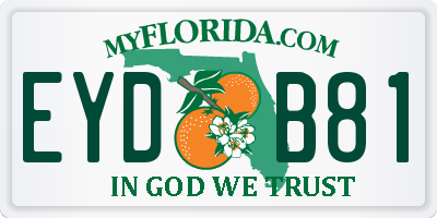 FL license plate EYDB81