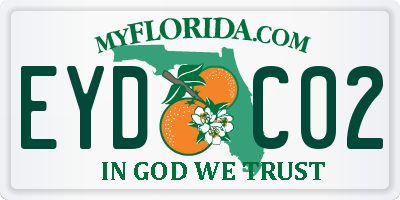 FL license plate EYDC02