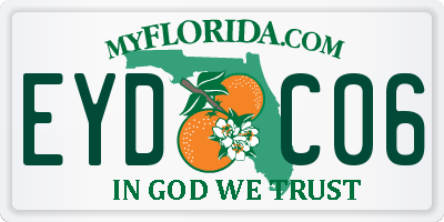 FL license plate EYDC06