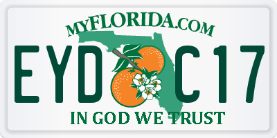 FL license plate EYDC17