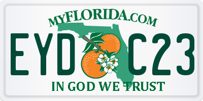 FL license plate EYDC23
