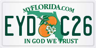 FL license plate EYDC26