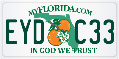 FL license plate EYDC33