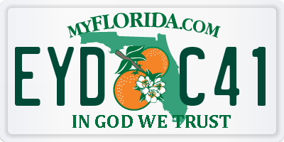 FL license plate EYDC41