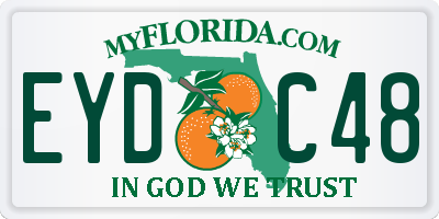 FL license plate EYDC48
