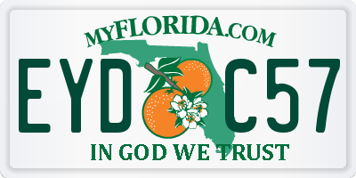 FL license plate EYDC57