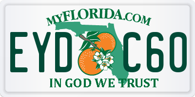 FL license plate EYDC60