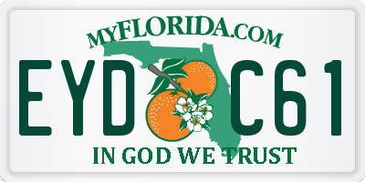 FL license plate EYDC61