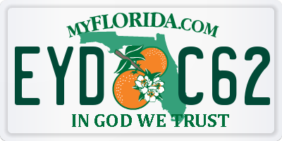 FL license plate EYDC62