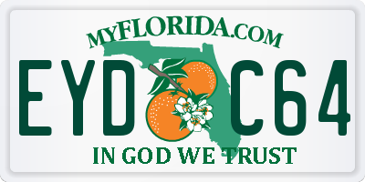 FL license plate EYDC64