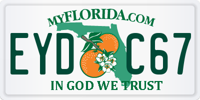 FL license plate EYDC67