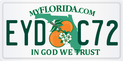 FL license plate EYDC72
