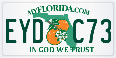 FL license plate EYDC73