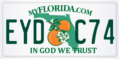 FL license plate EYDC74