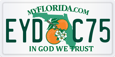 FL license plate EYDC75