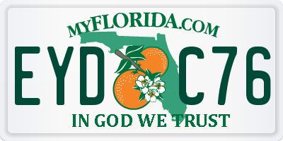 FL license plate EYDC76