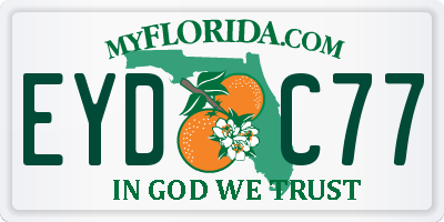 FL license plate EYDC77