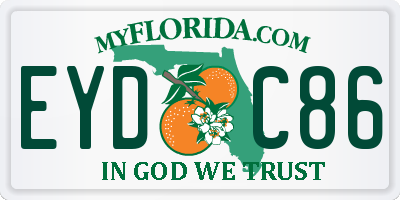 FL license plate EYDC86