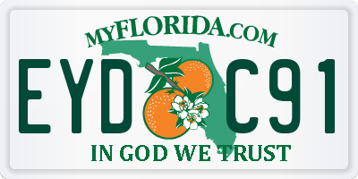 FL license plate EYDC91