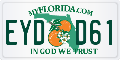 FL license plate EYDD61