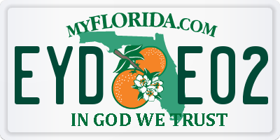 FL license plate EYDE02