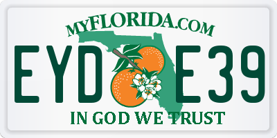 FL license plate EYDE39