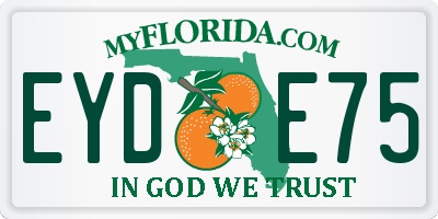 FL license plate EYDE75