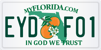 FL license plate EYDF01