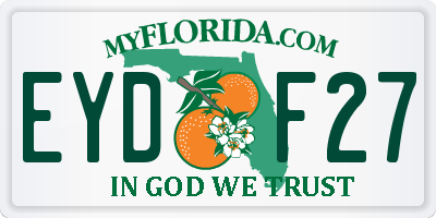 FL license plate EYDF27