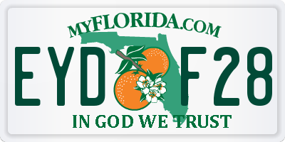 FL license plate EYDF28