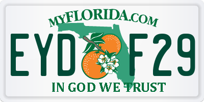 FL license plate EYDF29