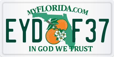 FL license plate EYDF37