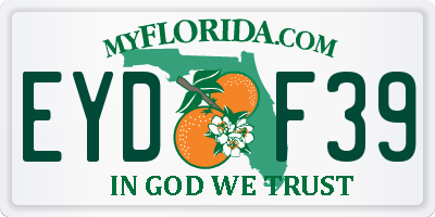 FL license plate EYDF39