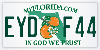 FL license plate EYDF44