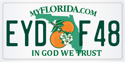 FL license plate EYDF48