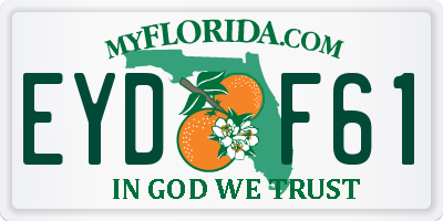 FL license plate EYDF61