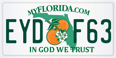 FL license plate EYDF63