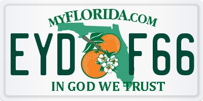 FL license plate EYDF66