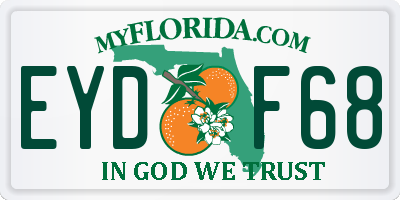 FL license plate EYDF68