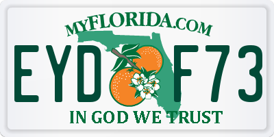 FL license plate EYDF73