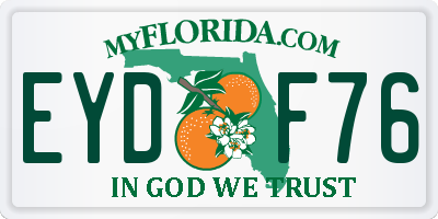 FL license plate EYDF76