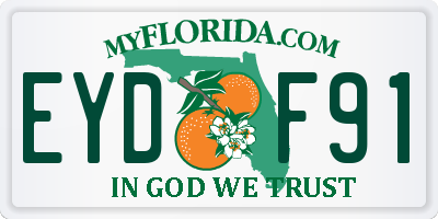 FL license plate EYDF91