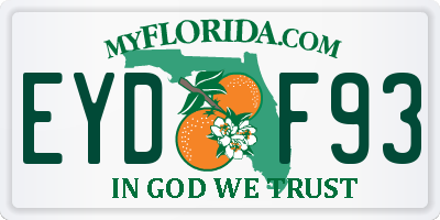 FL license plate EYDF93