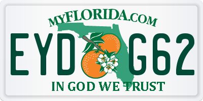 FL license plate EYDG62